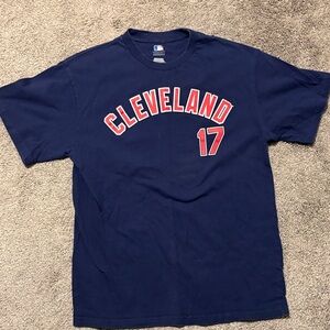 Cleveland #17 “Choo” Genuine MLB Merchandise Navy T-Shirt